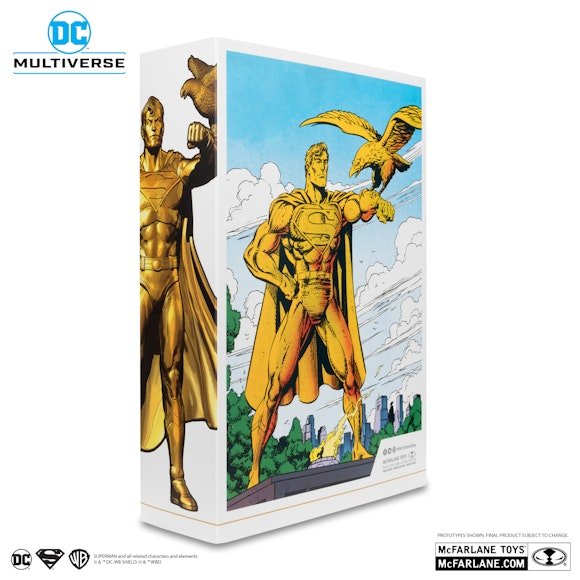 DC Multiverse SDCC Exclusive Gold Label Superman (Centennial Park Tribute)