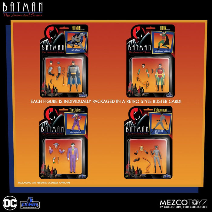 Mezco 5 Points Batman: The Animated Series  Deluxe Set of 4