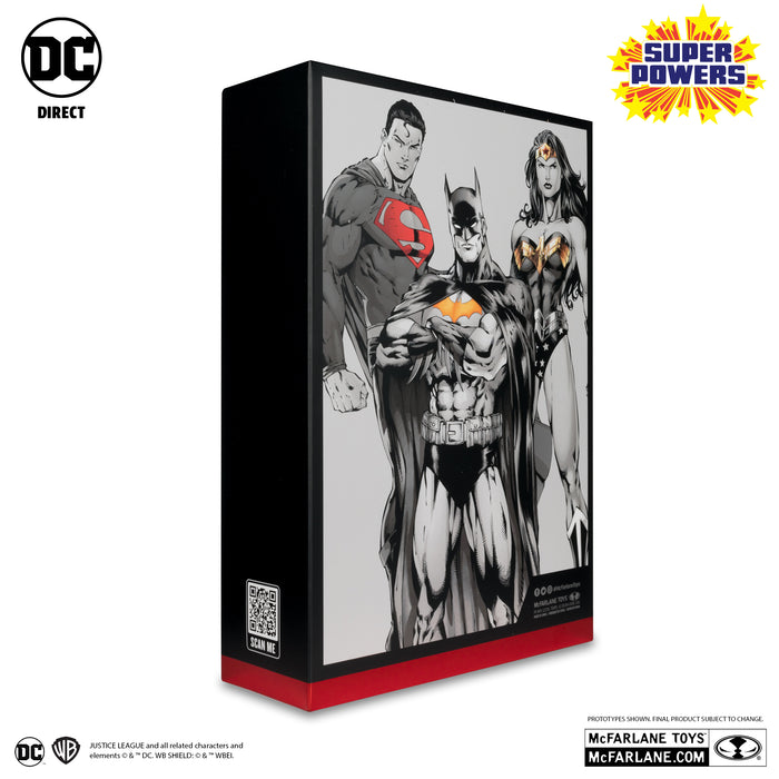 DC Super Powers SDCC Exclusive Gold Label Batman, Superman, & Wonder Woman 3-Pack (Black & White Accent)