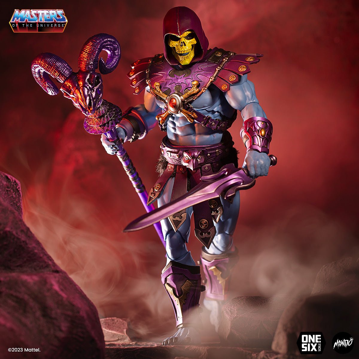 American Classics Masters of The Universe He-Man & Skeletor Image - Camiseta de manga corta para adulto, color negro, talla L, Negro -, Grande American Classics Masters of The Universe He-Man & Skeletor Image - Camiseta de manga corta para adulto, color negro, talla L, Negro -, Grande