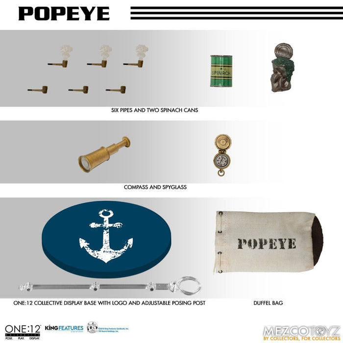 Popeye Mezco One:12 Collective Popeye