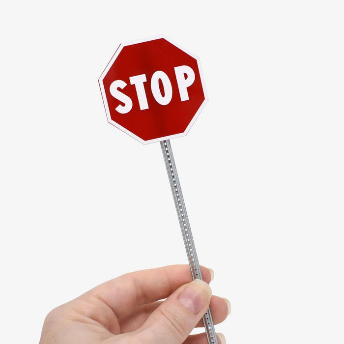 Mini Materials 1:12 Scale Miniature Stop Sign