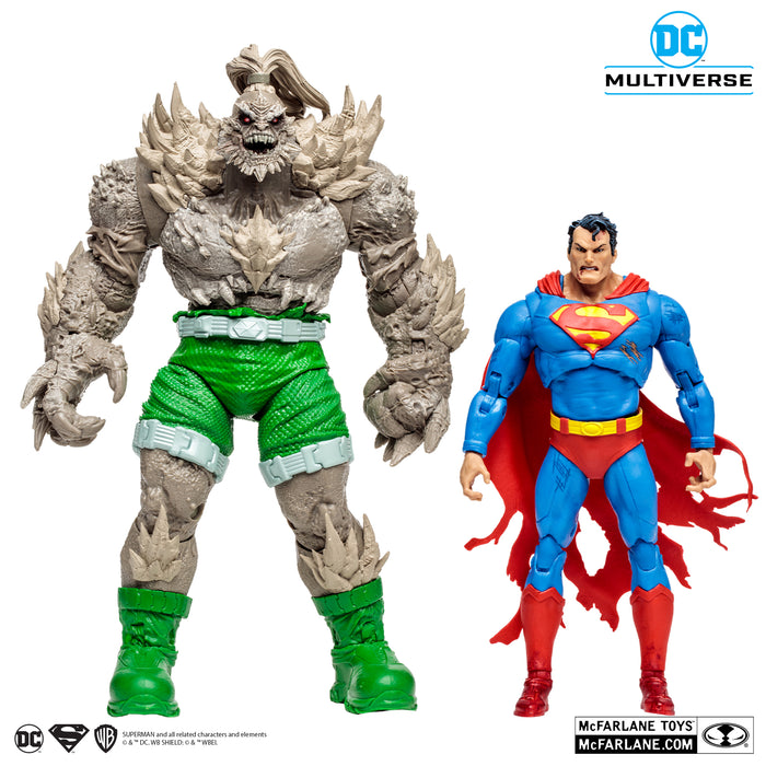 DC Multiverse Exclusive Gold Label Superman vs Doomsday