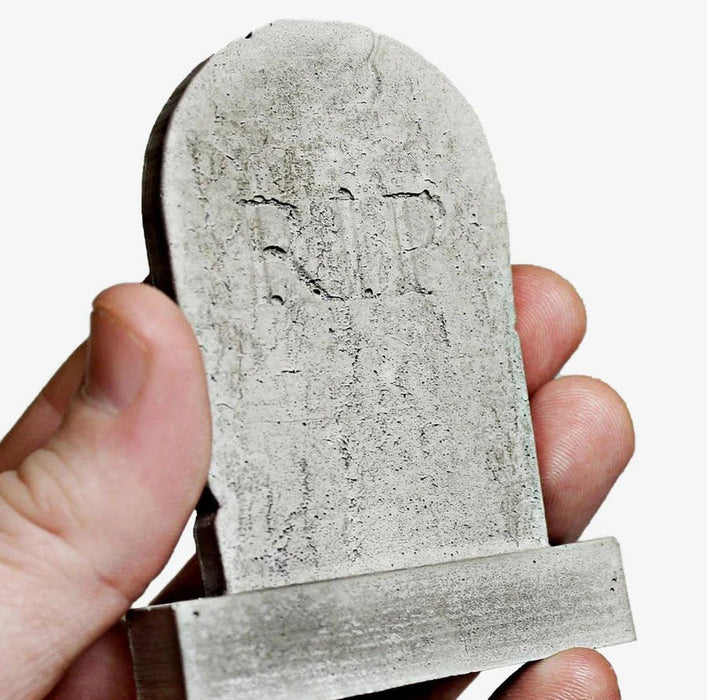 Mini Materials 1:12 Scale Concrete Tombstones (2-Pack)