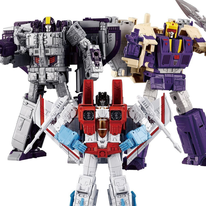 Transformers Dramatic Capture Series DCS-3 Triple Threat Astrotrain, Blitzwing, and Starscream Set