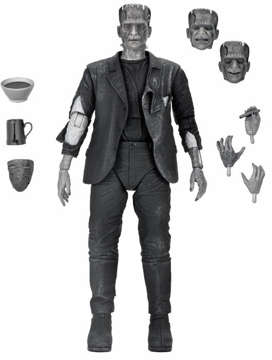 NECA Universal Monsters Ultimate Bride of Frankenstein Frankenstein's Monster (Black & White)