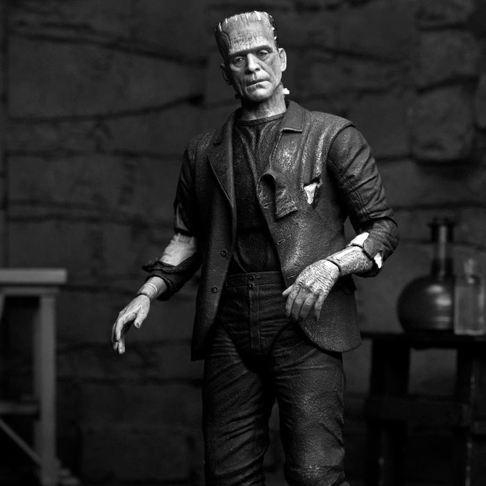 NECA Universal Monsters Ultimate Bride of Frankenstein Frankenstein's Monster (Black & White)