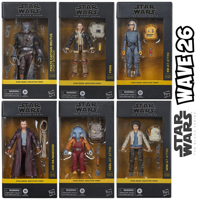 Star Wars Black Series Skeleton Crew Wave 26 COMPLETE SET OF 6