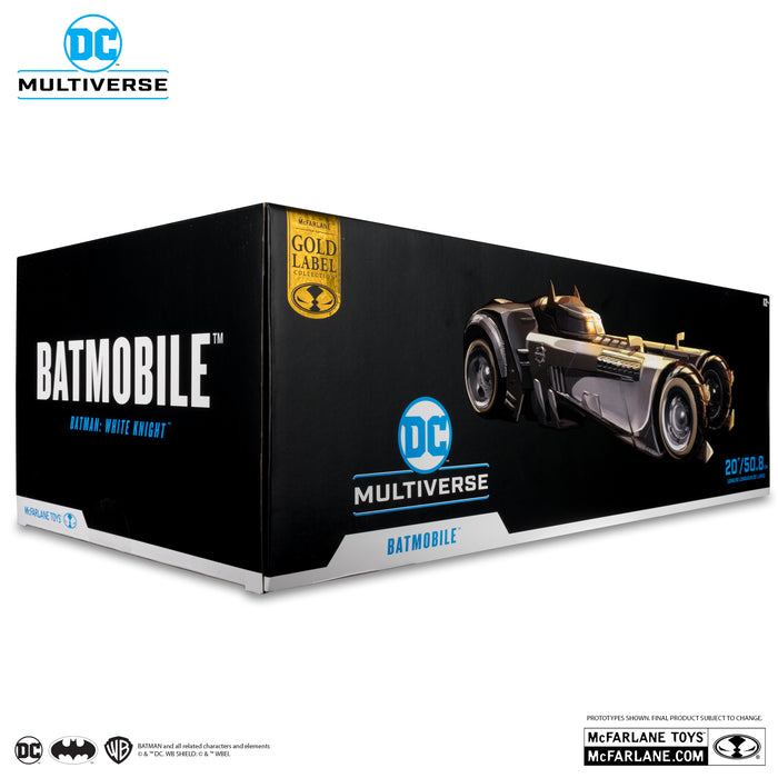 DC Multiverse Exclusive Gold Label Batmobile (Batman White Knight)