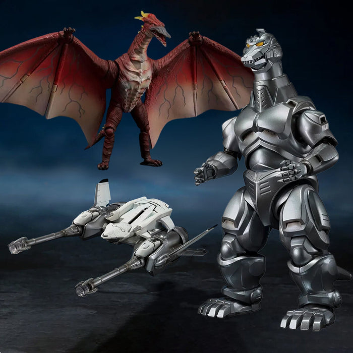 S.H. MonsterArts Godzilla vs. Mechagodzilla II Mechagodzilla, Garuda & Fire Rodan (Makuhari Decisive Battle Ver.) Set