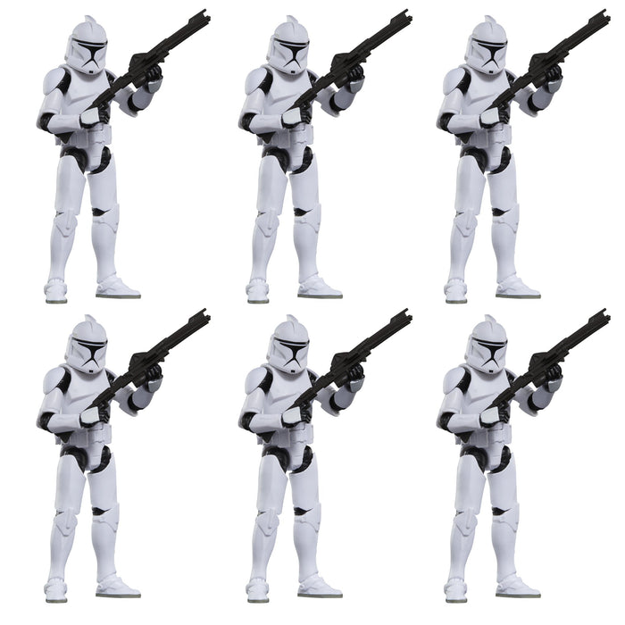 Star Wars The Vintage Collection Clone Trooper (Phase I Armor) ARMY BUILDER SET OF 6