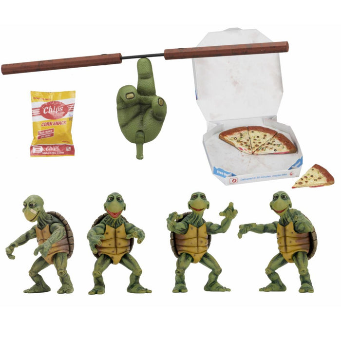 NECA Teenage Mutant Ninja Turtles 1990 Movie Baby Turtles 4-Pack Set (1:4 Scale)