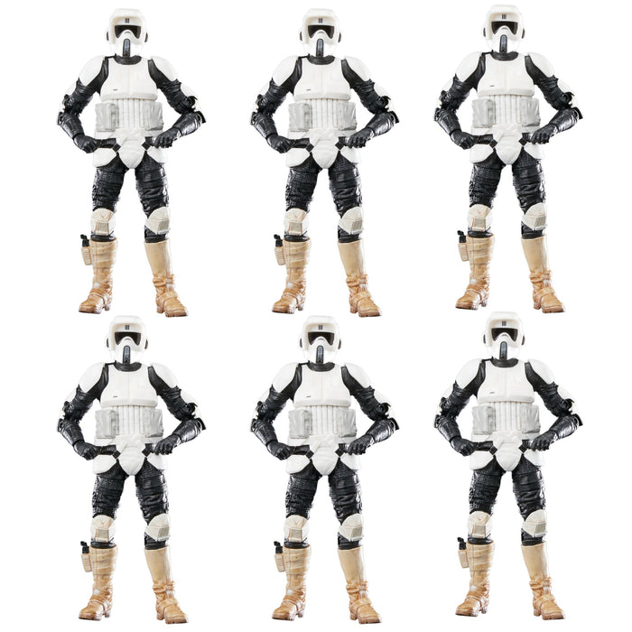 Star Wars Black Series 40th Anniversary Collection Biker Scout ARMY BUILDER SET OF 6