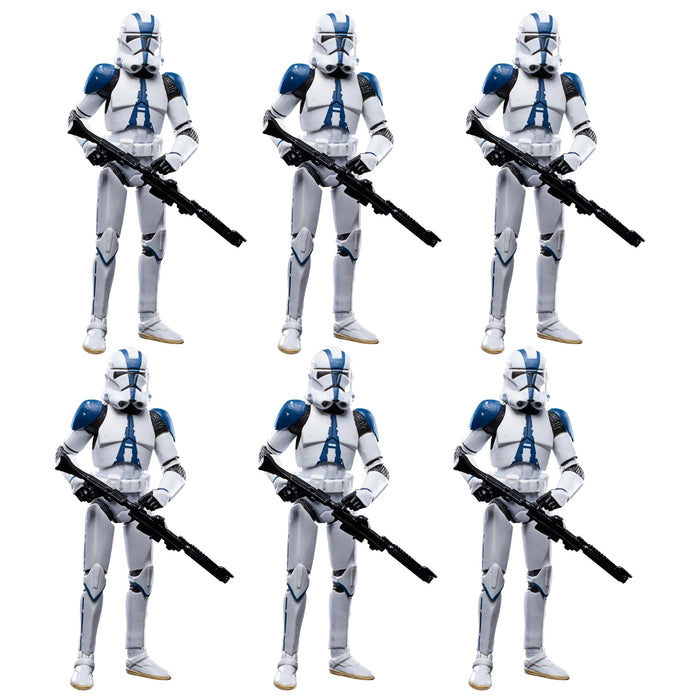 Star Wars The Vintage Collection 501st Legion Clone Trooper ARMY BUILDER SET OF 6