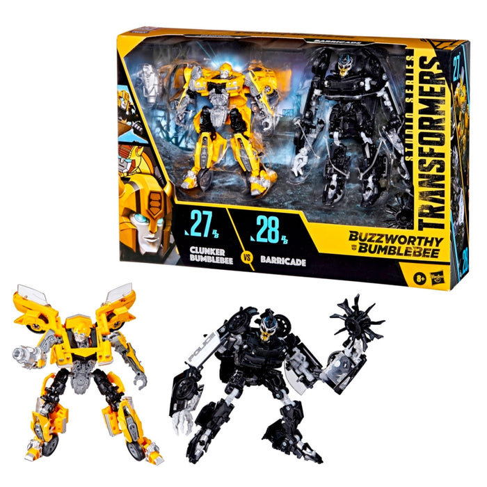Transformers Buzzworthy Bumblebee Studio Series Deluxe Clunker Bumblebee & Barricade 2-Pack