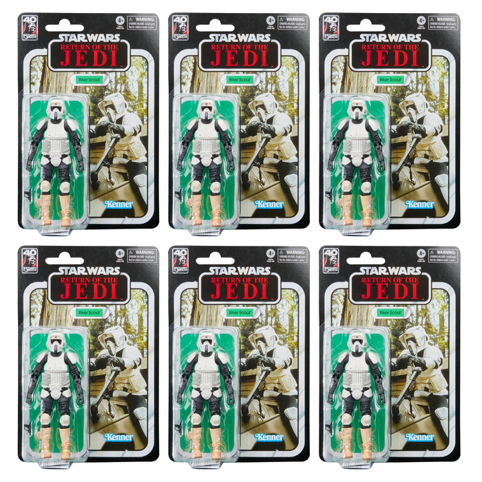 Star Wars Black Series 40th Anniversary Collection Biker Scout ARMY BUILDER SET OF 6