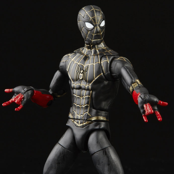 Marvel Legends Spider-Man No Way Home Black & Gold Suit Spider-Man (Armadillo BAF)