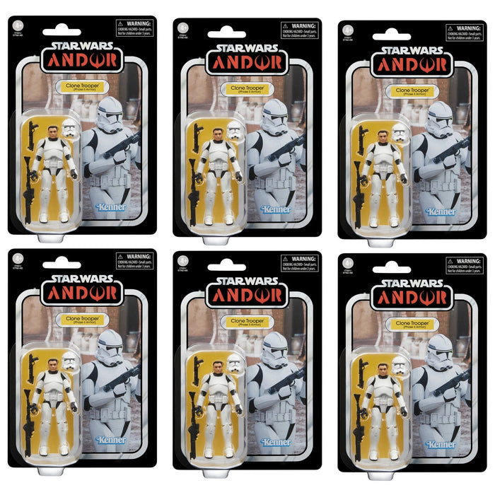 Star Wars The Vintage Collection Clone Trooper (Phase 2 Armor) ARMY BUILDER SET OF 6