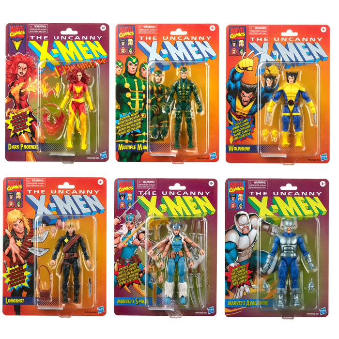Marvel Legends X-Men Retro Collection SET OF 6