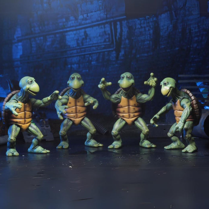 NECA Teenage Mutant Ninja Turtles 1990 Movie Baby Turtles 4-Pack Set (1:4 Scale)