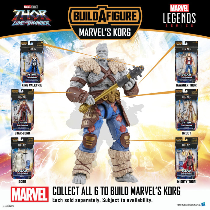 Marvel Legends Thor Love & Thunder Wave COMPLETE SET (Korg BAF)