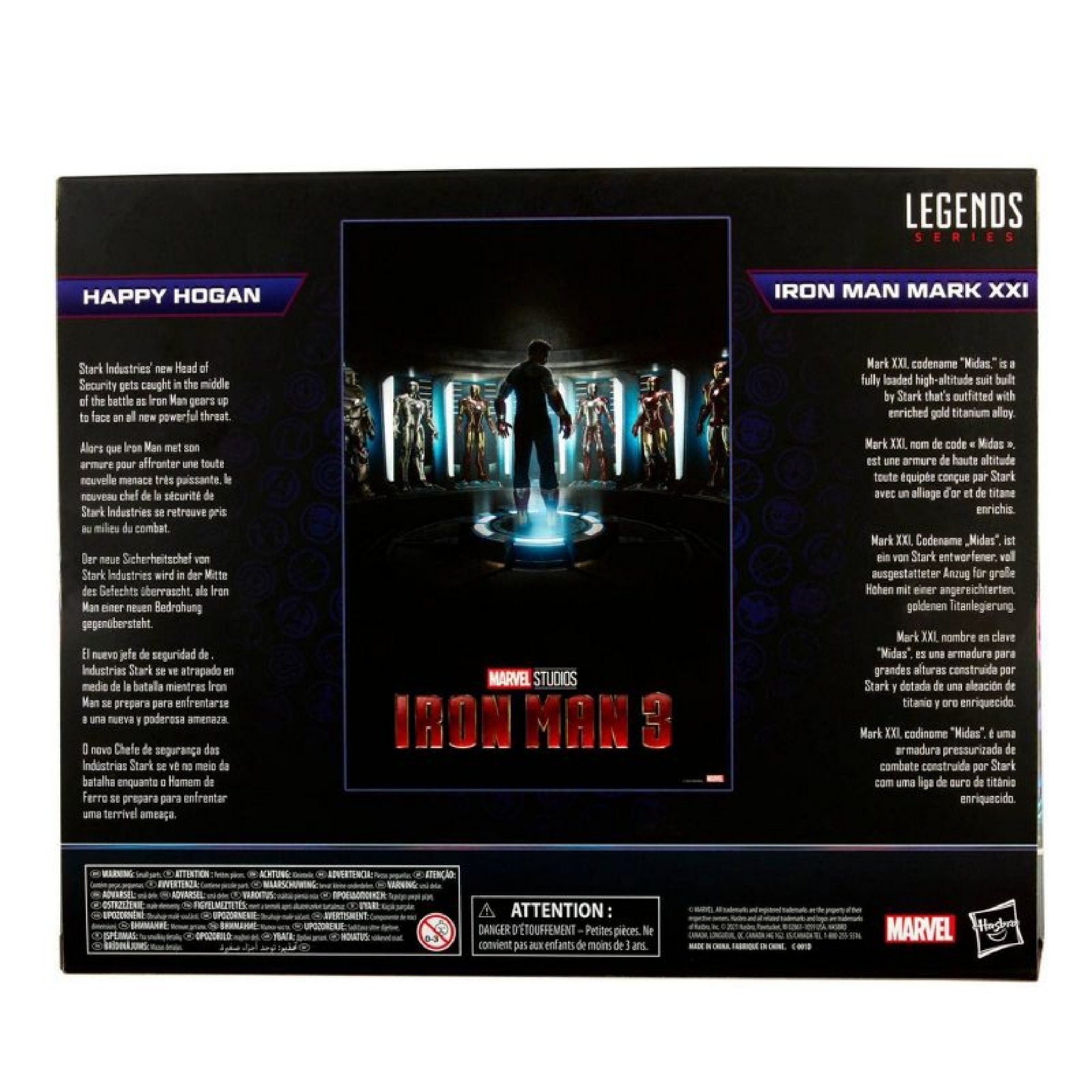 FIGURINE MARVEL LEGENDS Iron Man Mark 21 XXI de Happy Hogan Pack de 2 FIGURINE MARVEL LEGENDS Iron Man Mark 21 XXI de Happy Hogan Pack de 2
