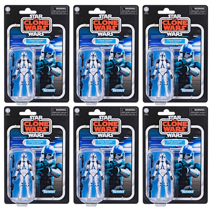 Star Wars The Vintage Collection 501st Legion Clone Trooper ARMY BUILDER SET OF 6