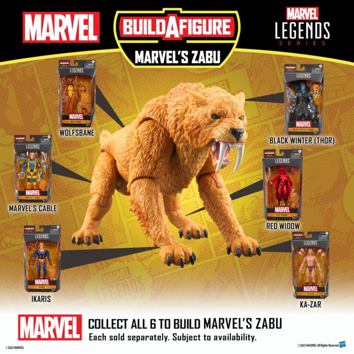 Marvel Legends Zabu BAF COMPLETE SET OF 7!