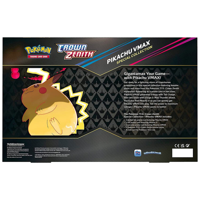 Pokémon TCG Crown Zenith Pikachu VMAX Special Collection Trading Card –  Archies Toys