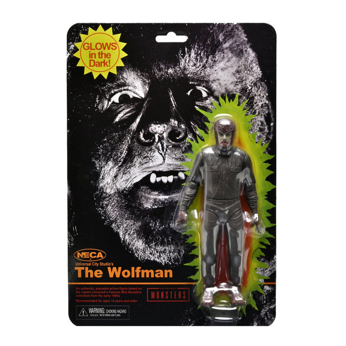 NECA Universal Monsters Retro Glow-In-The-Dark The Wolfman (Remco Tribute)