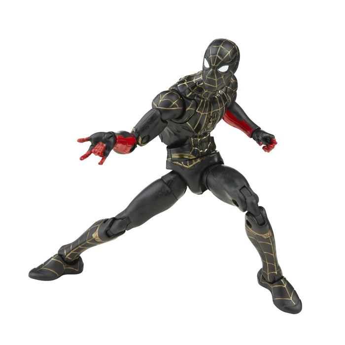Marvel Legends Spider-Man No Way Home Black & Gold Suit Spider-Man (Armadillo BAF)