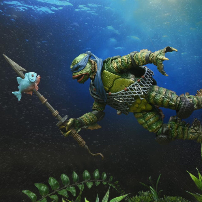 NECA Universal Monsters Teenage Mutant Ninja Turtles Leonardo as the Creature from the Black Lagoon