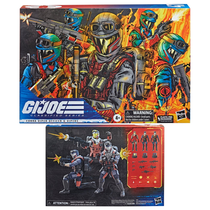 G.I. Joe Classified Cobra Viper Officer & Vipers Army Builder 3-Pack