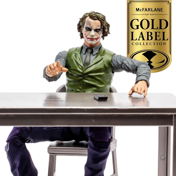 DC Multiverse Exclusive Gold Label Interrogation Room Joker (The Dark Knight)