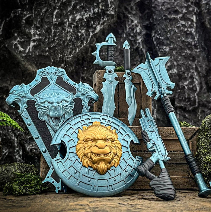 Animals Warriors of the Kingdom Primal Accessories: Cobalt Weapons Set