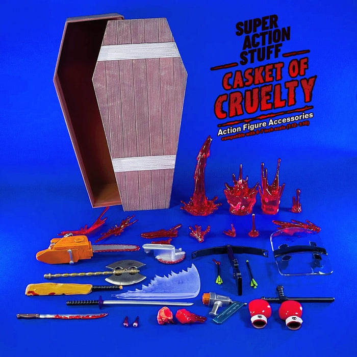 Super Action Stuff Action Figure Accessory Set (Set B Cats with Knives —  Nerdzoic Toy Store