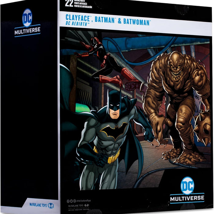 DC Multiverse Exclusive Gold Label Clay Face, Batman, & Batwoman 3-Pack (Rebirth)