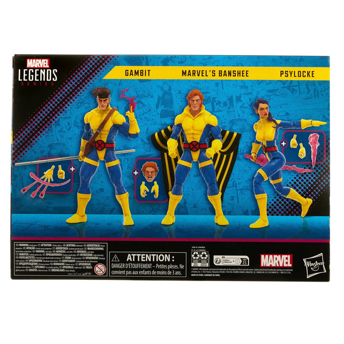 Marvel Legends X-Men 3-Pack: Banshee, Gambit, & Psylocke