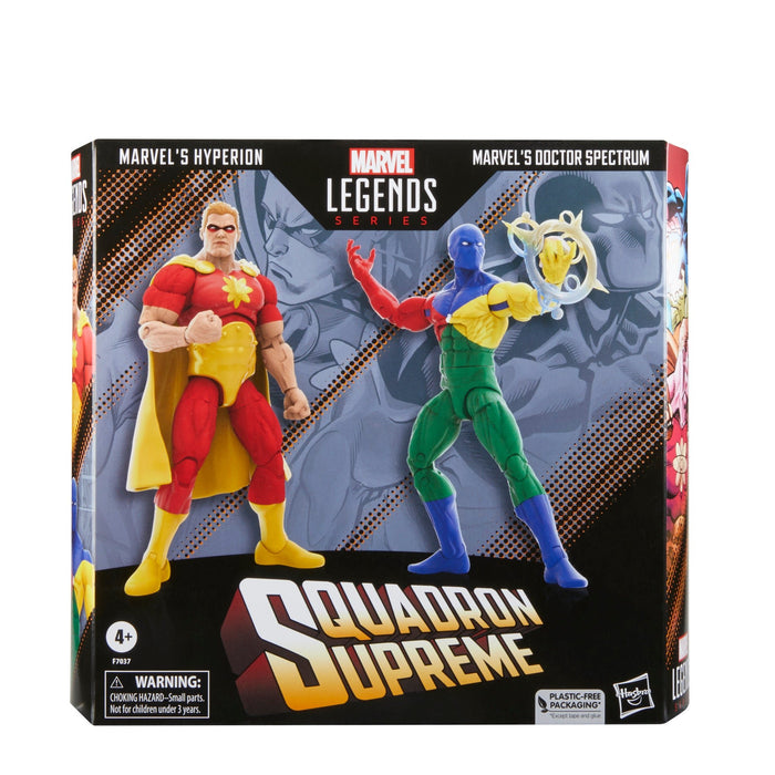 Marvel Legends Squadron Supreme Hyperion and Marvel's Doctor Spectrum