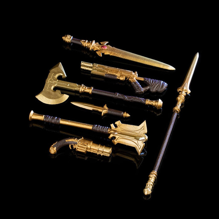 Animals Warriors of the Kingdom Primal Accessories: Gold Weapons Set