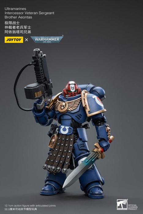 Warhammer 40k Ultramarines Intercessor Veteran Sergeant Brother Aeontas (1/18 Scale)