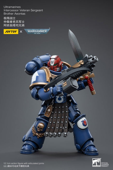 Warhammer 40k Ultramarines Intercessor Veteran Sergeant Brother Aeontas (1/18 Scale)