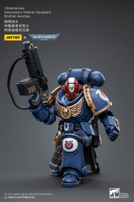 Warhammer 40k Ultramarines Intercessor Veteran Sergeant Brother Aeontas (1/18 Scale)