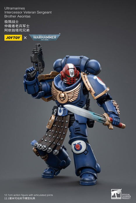 Warhammer 40k Ultramarines Intercessor Veteran Sergeant Brother Aeontas (1/18 Scale)