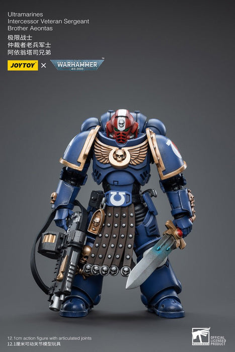 Warhammer 40k Ultramarines Intercessor Veteran Sergeant Brother Aeontas (1/18 Scale)