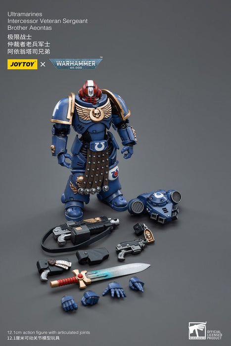 Warhammer 40k Ultramarines Intercessor Veteran Sergeant Brother Aeontas (1/18 Scale)