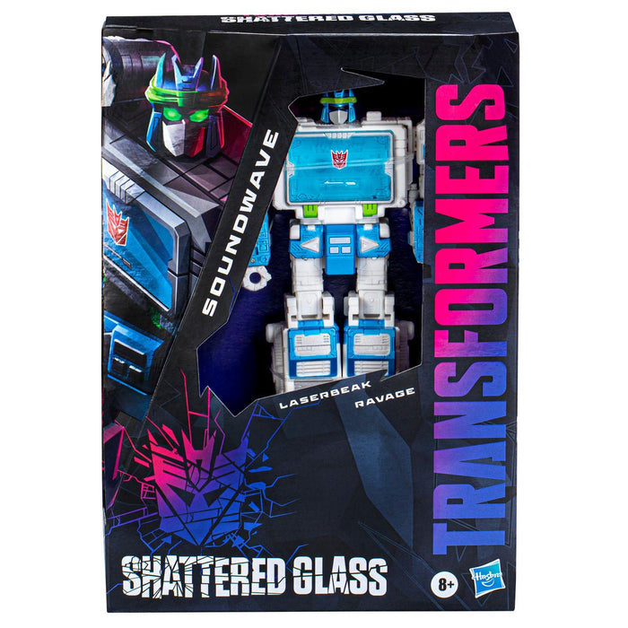 Transformers Generations Shattered Glass Soundwave (with Laserbeak & Ravage)