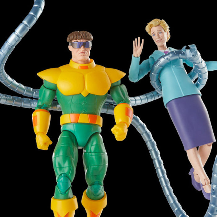 Hasbro Marvel Legends Series Doctor Octopus & Aunt May VHS Action Figure In  Hand