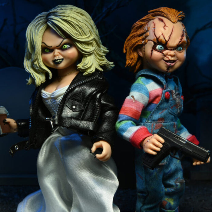 NECA Bride of Chucky Clothed Chucky & Tiffany 2-Pack (8" Scale)