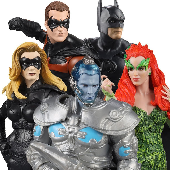 DC Multiverse Batman & Robin Movie COMPLETE SET OF 4 (Mr. Freeze BAF)